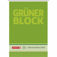 Briefblock Der grüne Block A5 60g/qm kariert 50 Blatt