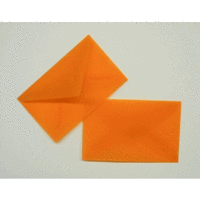 Briefumschläge Offset transparent 62x98mm 100g/qm NK VE=100 Stück intensivorange