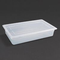 Vogue Gastronorm Container with Lid in Polypropylene - 1/1 GN 100 mm 13 Ltr