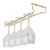 Beaumont Wine Glass Rack Made of Polished Brass - 36x155x410mm