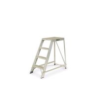 Heavy duty aluminium platform steps - single sided