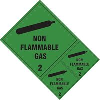 Non flammable gas class 2 labels