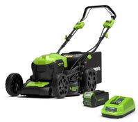 Greenworks GD40LM46SPK4 akkumulátoros fűnyíró, fűgyűjtős, önjáró 4v 46 cm dual port (2506807UB-GW)