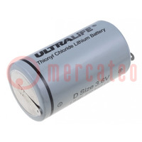 Battery: lithium; 3.6V; D; 19000mAh; non-rechargeable