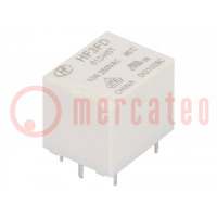 Relais: électromagnétique; SPST-NO; Ude bobine: 12VDC; 15A; PCB