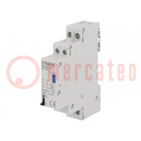 Relay: installation; bistable,impulse; NO x2; Ucoil: 230VAC; 20A