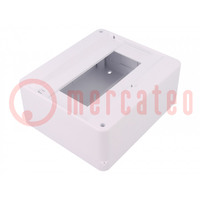Enclosure: for modular components; IP30; white; No.of mod: 8; ABS