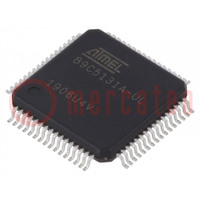 IC: microcontroller 8051; Interface: I2C,SPI,UART,USB; VQFP64
