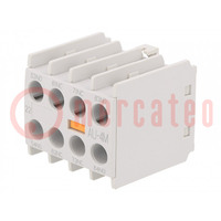 Auxiliary contacts; Series: METAMEC; Leads: screw terminals; IP20