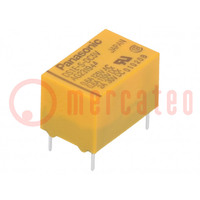 Relay: electromagnetic; SPDT; Ucoil: 5VDC; 2A; DS; max.250VAC; PCB