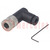 Connector: M8; female; PIN: 4; angled 90°; unshielded; for cable