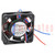 Fan: DC; axial; 12VDC; 40x40x10mm; 8m3/h; 22.1dBA; slide bearing