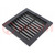 Filter; Cutout: 125x125mm; D: 26mm; IP54; Mounting: push-in; black