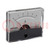 Ammeter; on panel; I DC: 0÷5A; Class: 2.5; 60x47mm