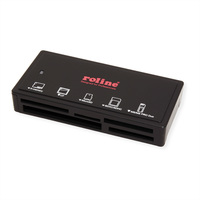 ROLINE USB 3.2 Gen 1 Multi Card Reader, external, black, black