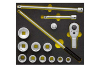 STECKSCHLÜSSEL-SATZ 1/2", MODUL ELORA-OMS-35, Ausführung 12-kant