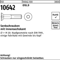 Senkschraube ISO 10642 Innen-6kt M4x 20