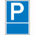 Parkplatzschild mit Freifläche zur Selbstbeschriftung, Alu 2,0mm, 40x60 cm