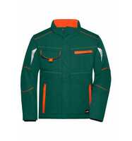 James & Nicholson Softshelljacke mit warmem Innenfutter JN853 Gr. 2XL dark-green/orange