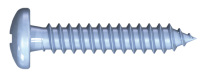 Schraubengrafik - Blechschrauben Pan-Head DIN 7981-Z Stahl verzinkt Blau chromatiert
