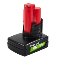 GREEN CELL BATTERIE DE REMPLACEMENT POUR MILWAUKEE M12 12V 6AH LI-ION B6 4932451395 COMPATIBLE AVEC MILWAUKEE M12 OUTILS 48-11-2