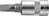Format Schroevendraaier-dopsleutel Sleuf CV-staal 1/4" 1,2x8mm
