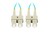 Patchcord światłowodowy Mm Sc/Upc-Sc/Upc Duplex 3.0mm 3m Aqua