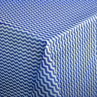 Tischdecke Waves eckig; 130x130 cm (BxL); blau; quadratisch