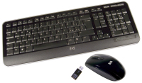 HP 505143-BB1 teclado Ratón incluido RF inalámbrico Hebreo Negro