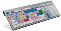 Logickeyboard Avid Media Composer Tastatur USB QWERTZ Deutsch Aluminium