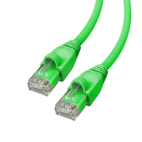 Videk Cat6 Booted UTP LSZH RJ45 to RJ45 Patch Cable Green 0.5Mtr