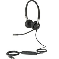 Jabra Biz 2400 II USB Duo CC Headset Vezetékes Fejpánt Iroda/telefonos ügyfélközpont Fekete, Ezüst