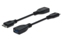 ASSMANN Electronic USB 3.0 A - Micro B, 0.13m cable USB 0,13 m USB 3.2 Gen 1 (3.1 Gen 1) Micro-USB B USB A Negro