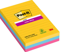 Post-It 7100234250 zelfklevend notitiepapier Vierkant Blauw, Roze, Geel 90 vel Zelfplakkend