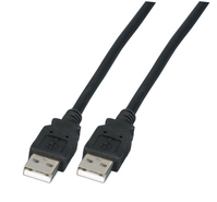 EFB Elektronik K5204.1 USB-kabel 1 m USB 2.0 USB A Zwart