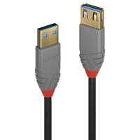 Lindy 36762 USB Kabel 2 m USB 3.2 Gen 1 (3.1 Gen 1) USB A Schwarz