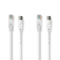 Nedis CSGB4500WT30 cable coaxial 3 m Blanco