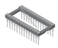 MPE-Garry 001-3-014-3-B1STF-XT0 accessoire pour carte de circuit imprimé (PCB) Embase à broches Noir, Métallique 1 pièce(s)