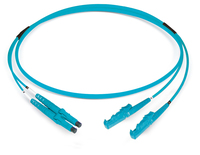 Dätwyler Cables 423434 Glasvezel kabel 4 m LCD E-2000 (LSH) I-V(ZN) HH OM3 Turkoois