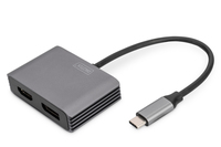 Digitus Adaptador gráfico USB Type-C™ 4K 2 en 1 DisplayPort + HDMI