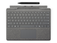 Microsoft Surface Pro Keyboard + Slim Pen QWERTY Microsoft Cover port Platina