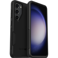 OtterBox Cover per Galaxy S23 Commuter, resistente a shock e cadute, testata 3x vs le norme anti caduta MIL-STD 810G, protezione antimicrobica, Nero, No pack retail