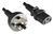 Microconnect PE150418 power cable Black 1.8 m Power plug type I C13 coupler