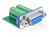 DeLOCK 65268 cambiador de género para cable Sub-D 9 pin Terminal block 10 pin Verde