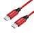 LogiLink CU0156 USB kábel 1 M USB 2.0 USB C Vörös