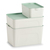 Zeller Present 14684 Aufbewahrungsbox Rechteckig Polypropylen (PP) Mintfarbe, Weiß