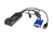 Vertiv Avocent ADX-IPIQ-400 adaptador de cable de vídeo 2 x RJ-45 DVI-I + 3.5mm + USB Type-B Negro