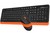 A4Tech Fstyler FG1010 toetsenbord Inclusief muis RF Draadloos QWERTY Engels Zwart, Oranje
