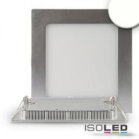 Article picture 1 - LED downlight ultra-flat :: angular :: silver :: dimmable :: 15W :: neutral white