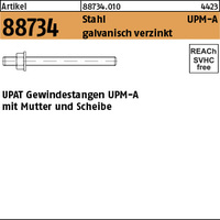 ART 88734 UPAT Ankerstangen UPM-A St. Zn M 8 x 110 mit ETA-Zulassung VE=S